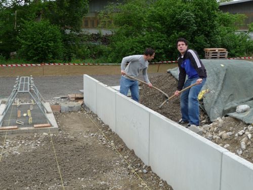 Clubhaus Bauarbeiten Mai 2009